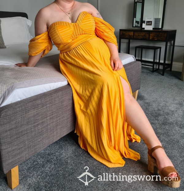 Goddess Dress, Full Day Wear, Orange