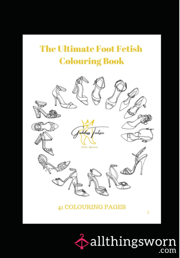 Goddess Tootsie | Foot Fetish Coloring Book