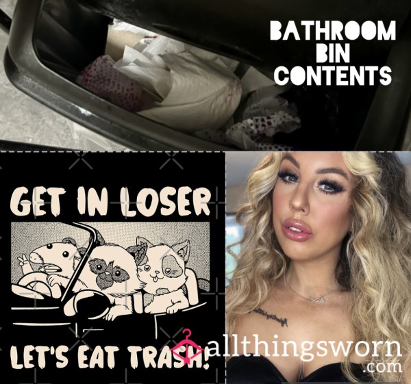 Goddess ✨ Trash 🗑️ BATHROOM Bin