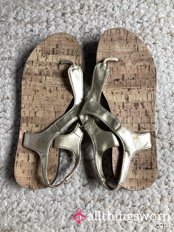 Gold Greek Goddess Summer Sandals