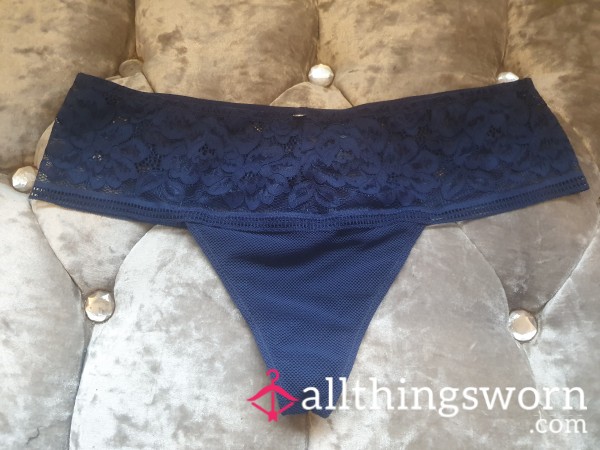 Gorgeous Blue European Style Thong Size 10