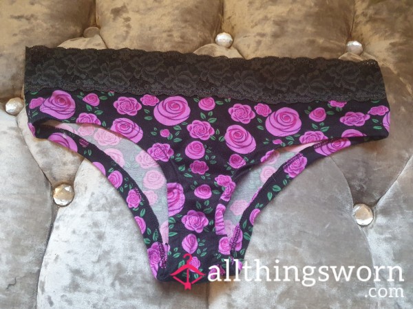 Gorgeous Flor*l Victoria's Secret Panties Size XL