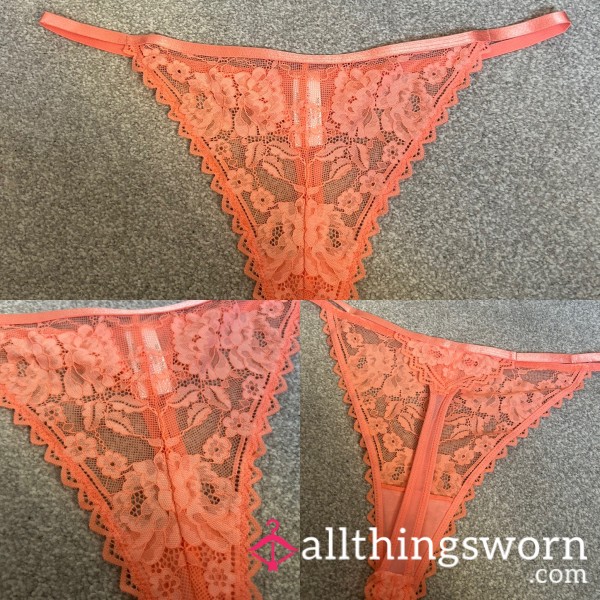 Gorgeous Lace, Peach G-string 🍑