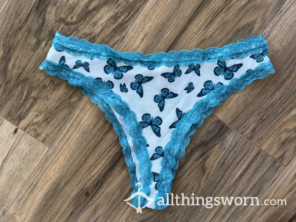 Gorgeous Turquoise Bu*terfly Panties🦋