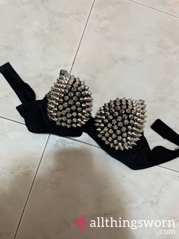 Goth Spikes Bra