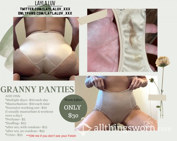 Granny Panties Worn 24hrs