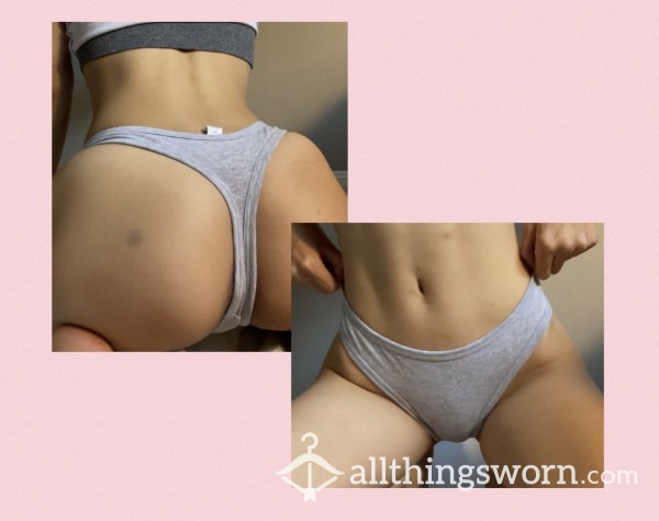 Gray Aerie Cotton Thong