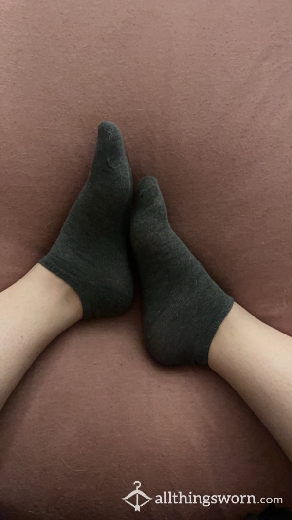 Gray Ankle Socks