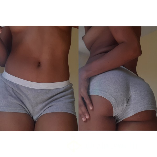 Gray  Cotton Boyshorts♡