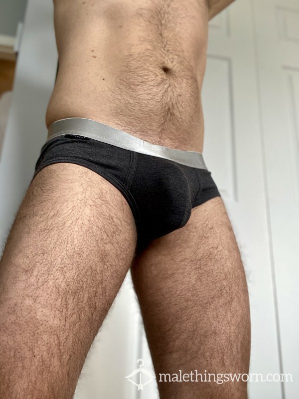 Sold Gray Brief Worn 48h