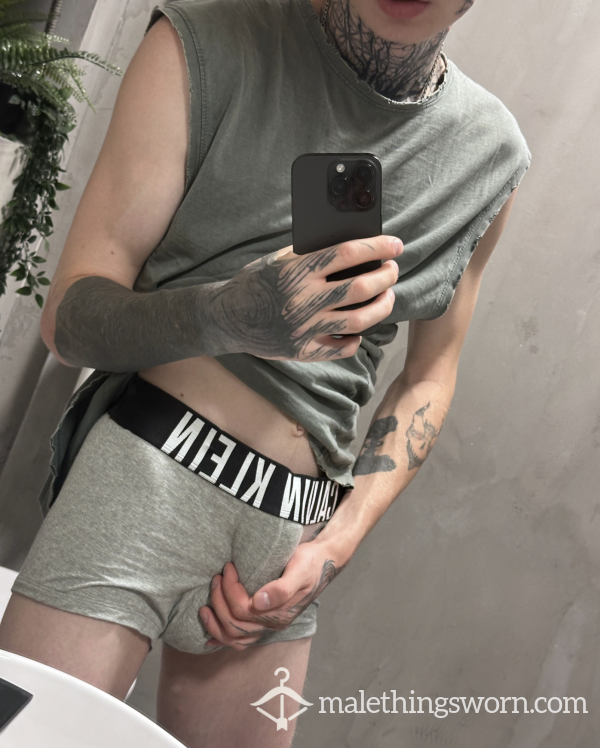 Gray Calvin Klein Boxers