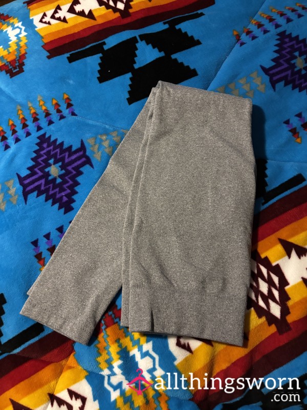 Gray Fleece Lined Leggings