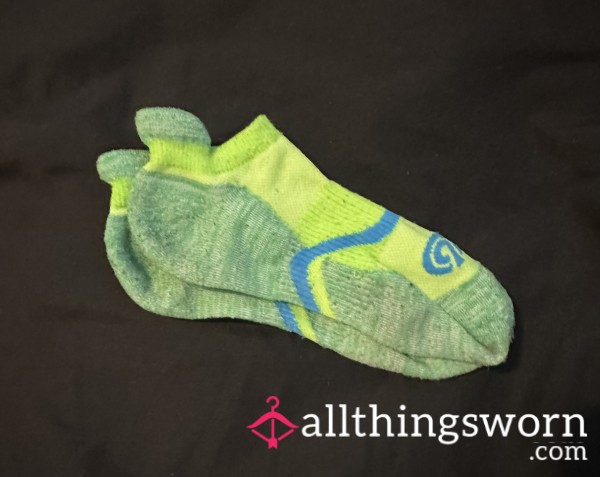 Green And Blue Ankle Socks