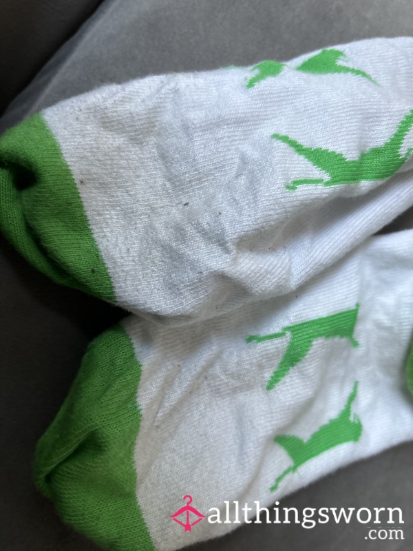 Green And White Used Socks 🧦