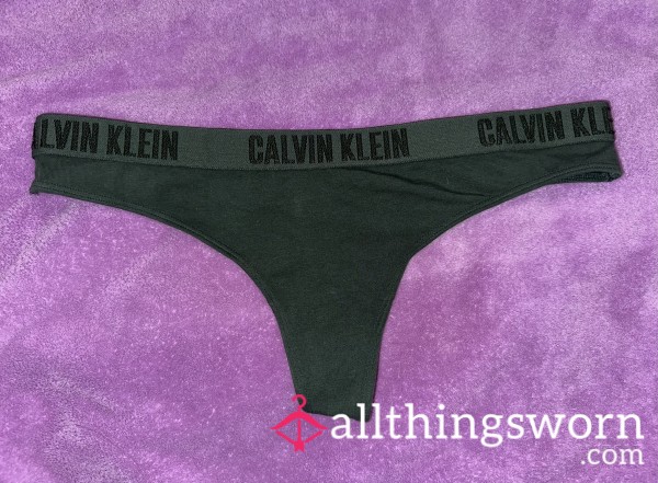 Green Calvin Thong