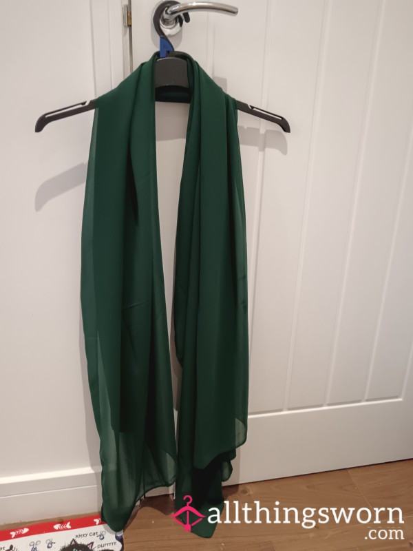 Green Chiffon Shawl