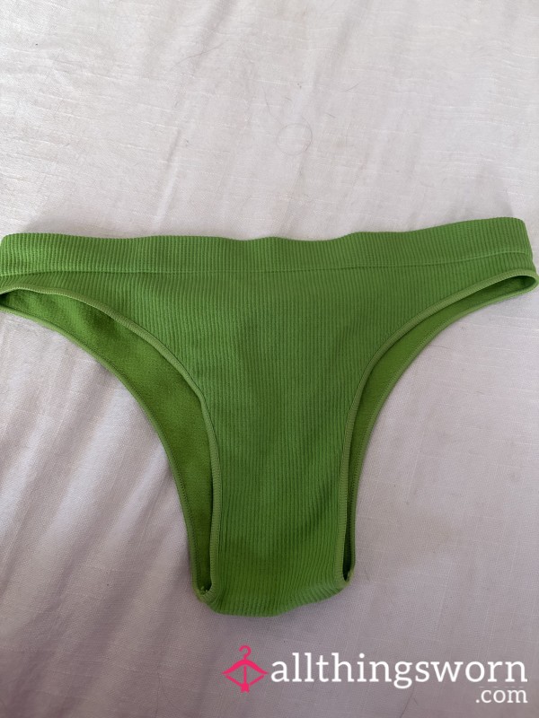 Green Cotton Panties