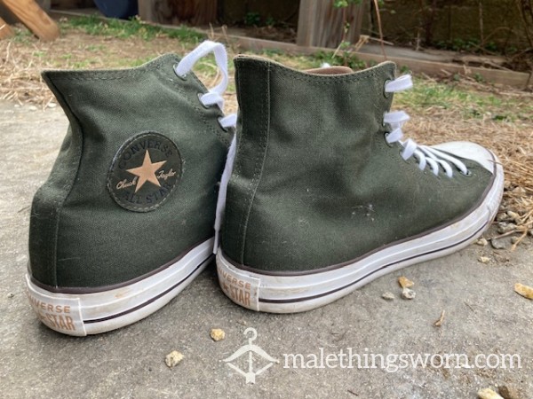 Green High-top Converse