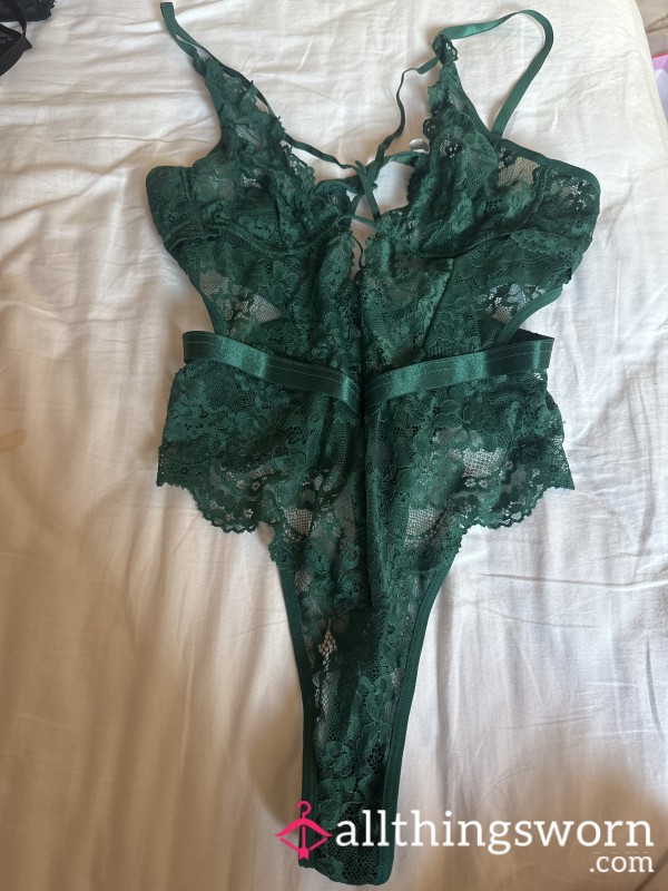 Green Lace Bodysuit