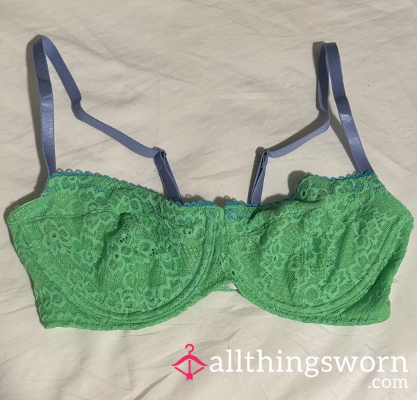 Green Lace Bra