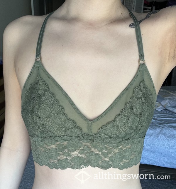 Green Lace Bralette