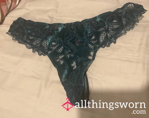 Green Laced Panties Used