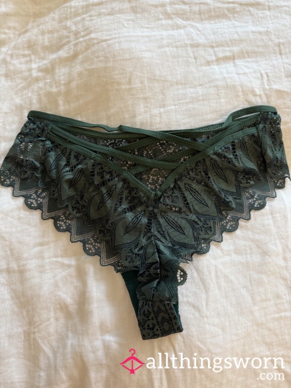 Green Lacey Cheeky Panties