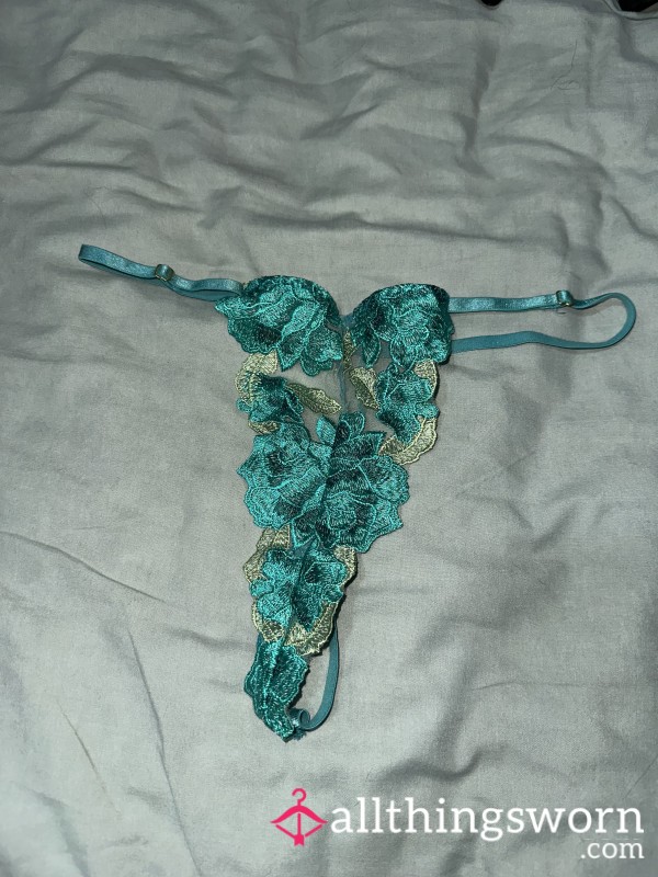 Green Leaf Lace G-string