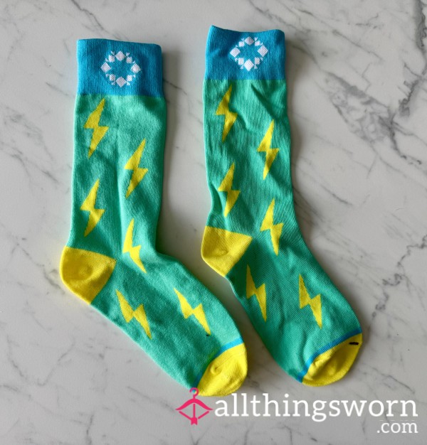 Green Lightning Socks