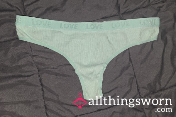 Green "Love" Thongs