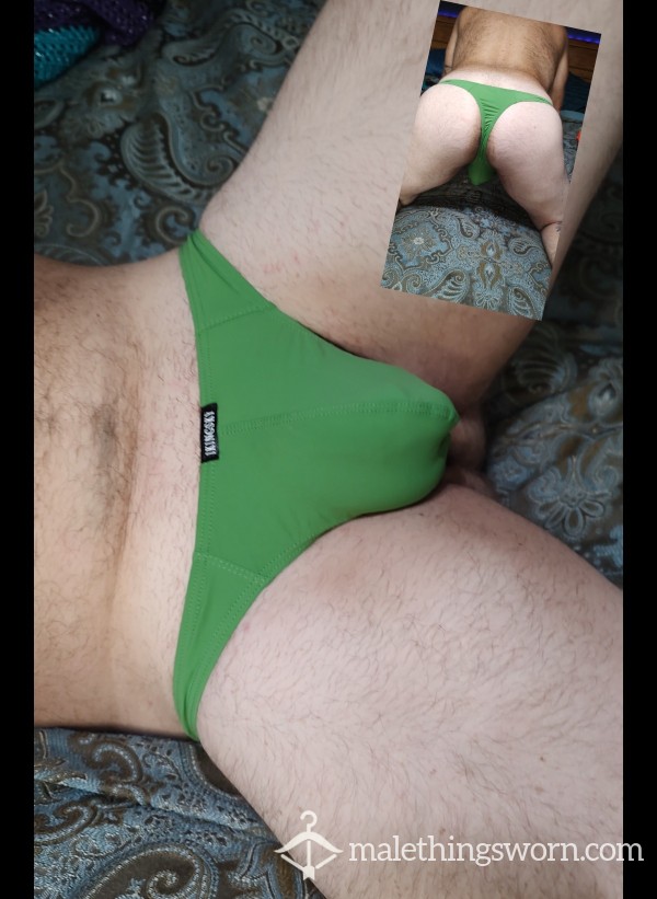 Green Men's Thong