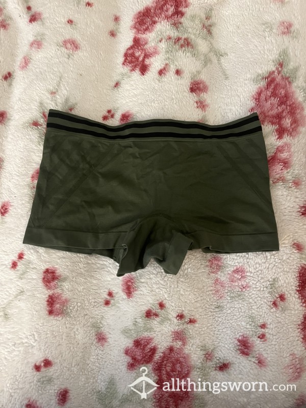 Green Nylon Boyshorts