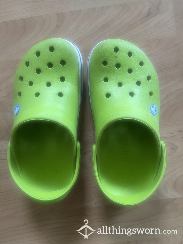 Gross Smelly Green Old Crocs