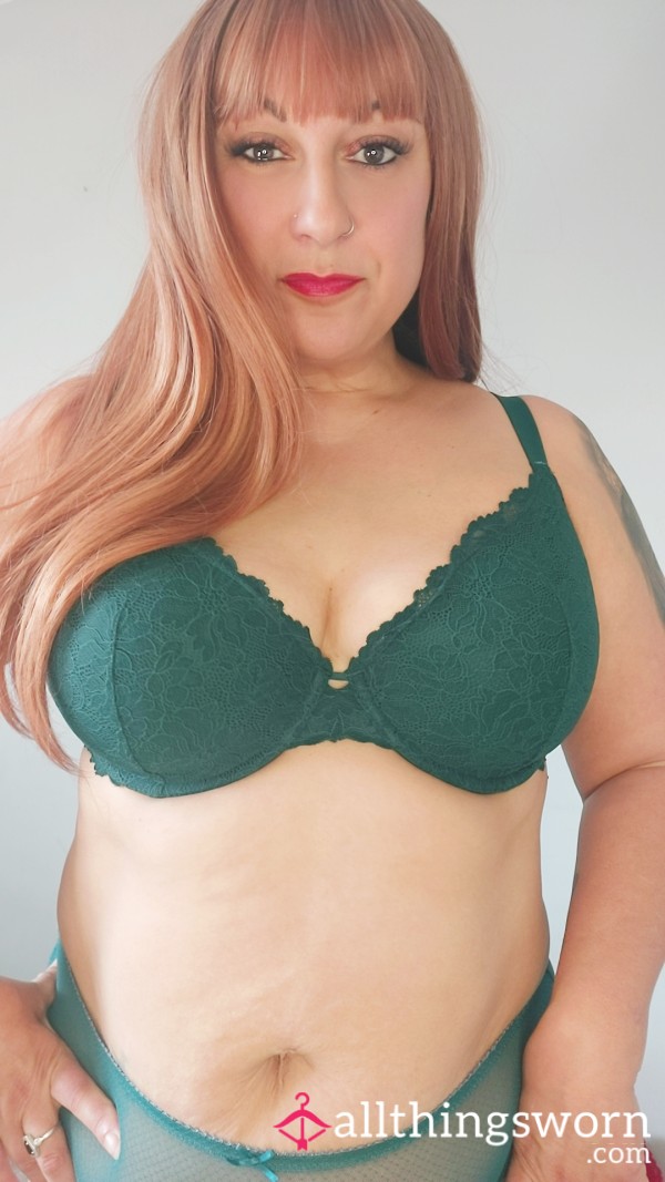 Green Padded Bra