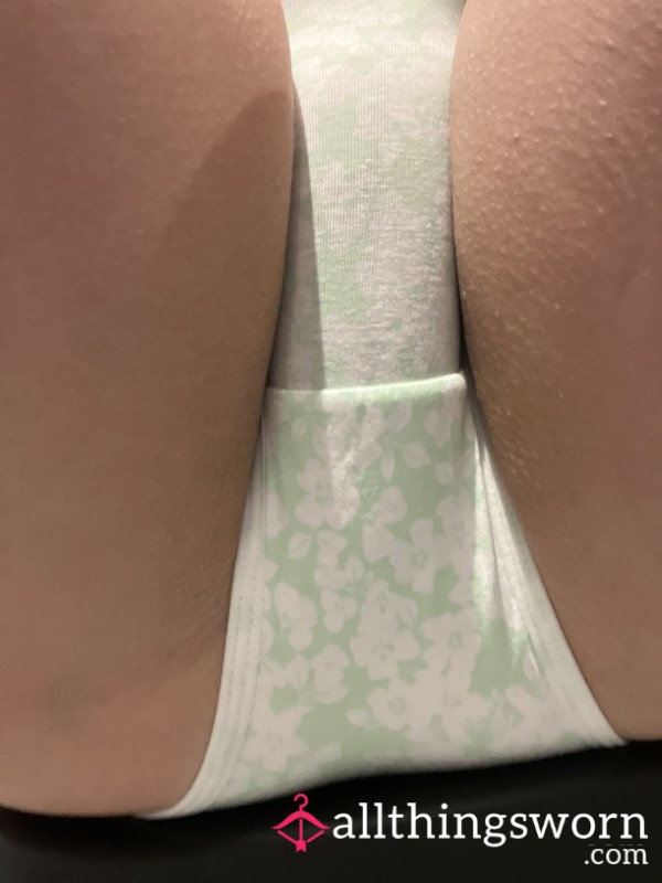 Green Panties - Worn At The Gym And All Day