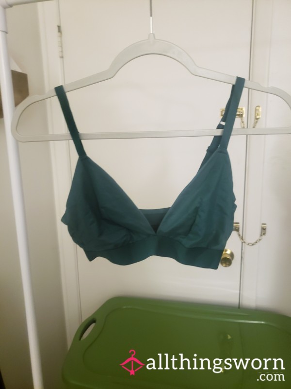 Green Silky Bralette