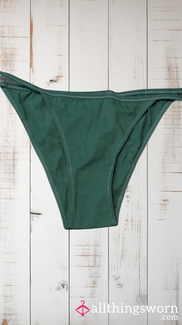 Green String Bikini Panties[Add-ons Available] [BBW Panties] [Domme Panties]