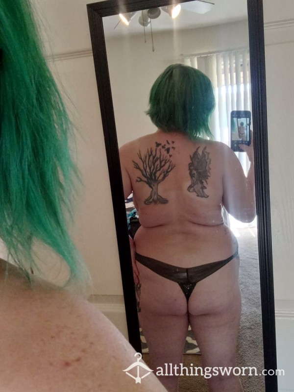 Green Thongs With White Stars