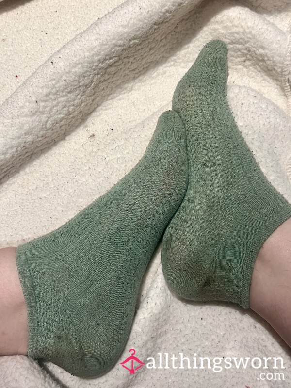 Green Trainer Socks - 2 Day Wear