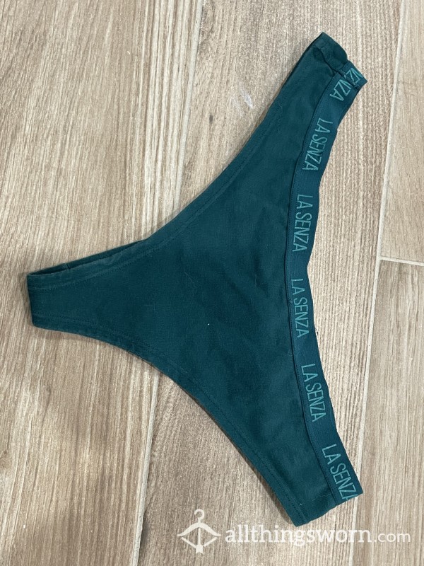 Green Well Worn Thong