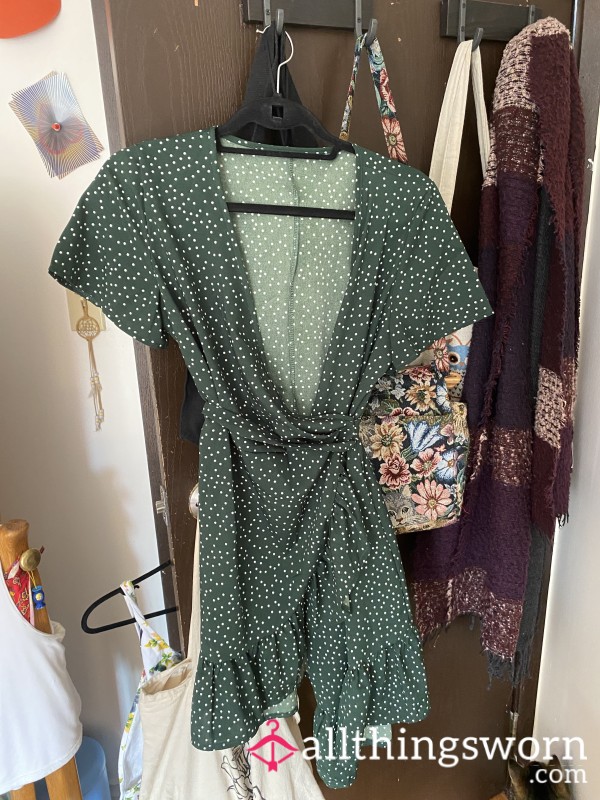 Green Wrap Dress