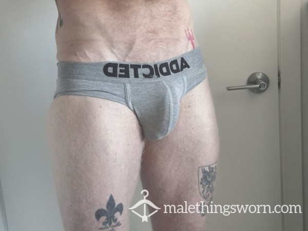 Grey Addicted Briefs - L