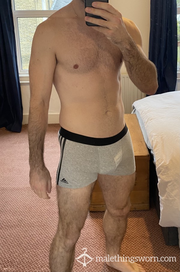 Grey Adidas Boxers