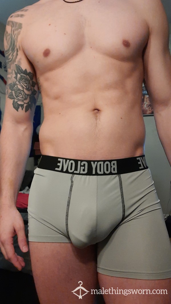 Grey Adidas Compression Trunks