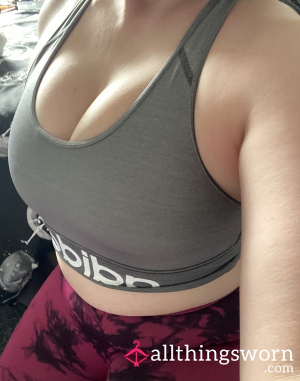 Grey Adidas Gym Top/bra