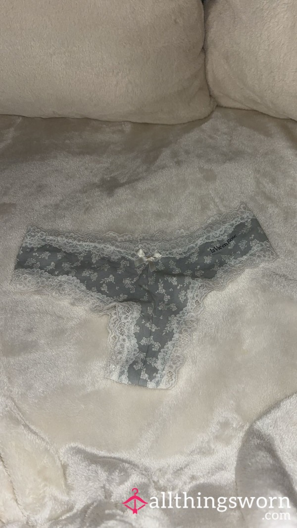 Grey And White Cheeky Panties