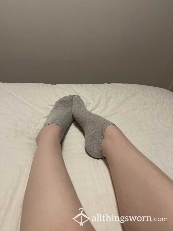 Grey Ankle Socks