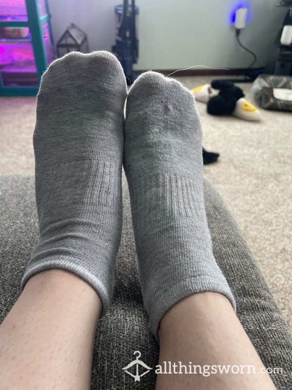 Grey Ankle Socks