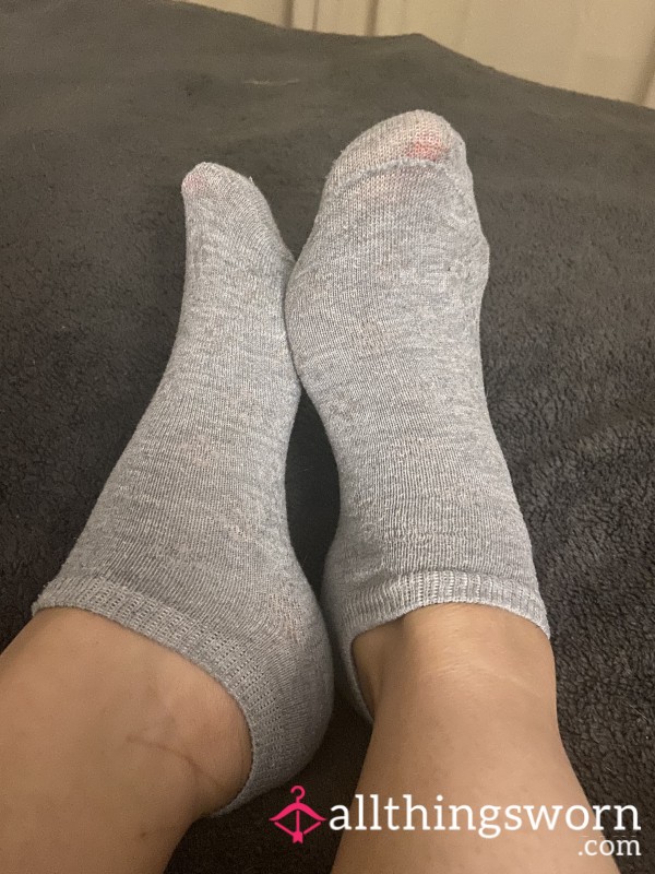 Grey Ankle Socks