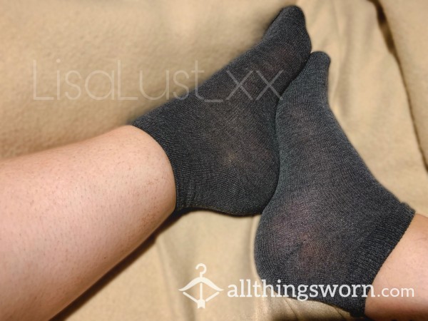 Grey Ankle Socks